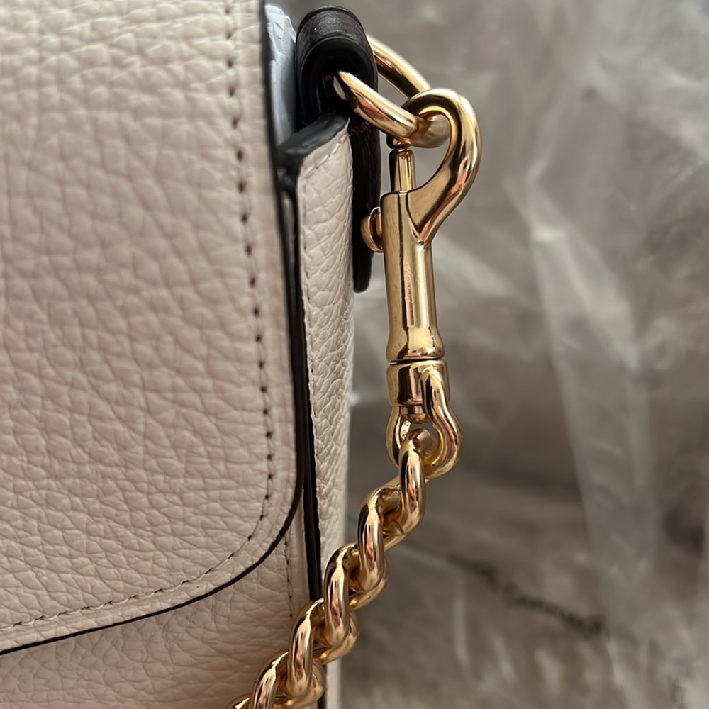 COACH Cassidy Crossbody in Chalk/Oxblood NWT - Picture 2 of 11